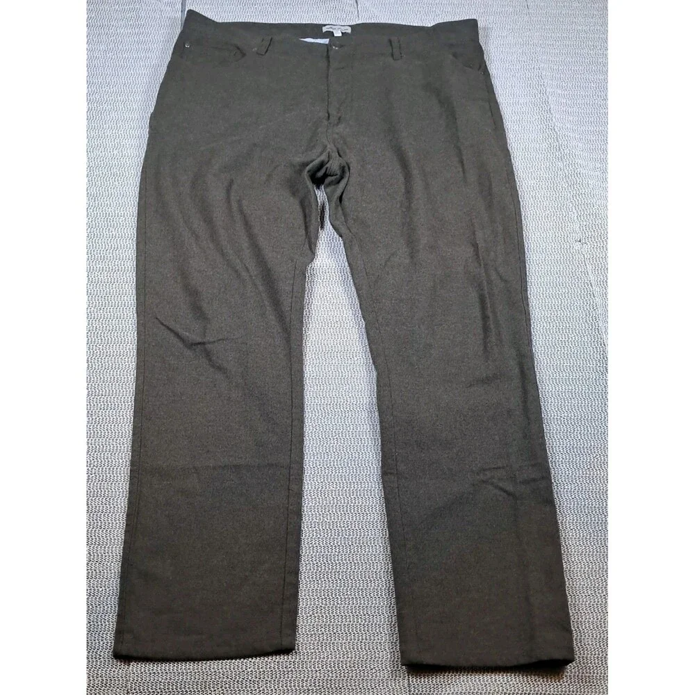 Peter Millar Flannel 5 Pocket Pant 38x29 MF22B01 Green Office Casual Golf